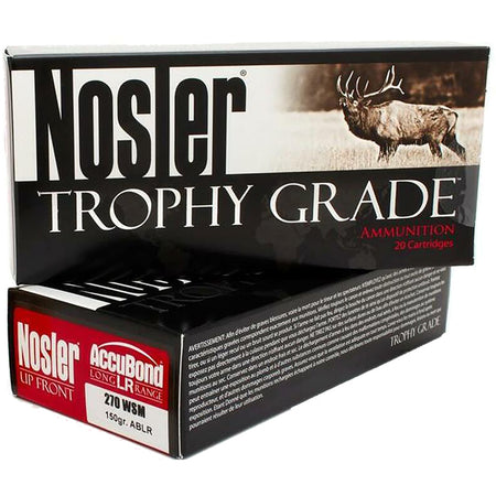 Nosler .270 WSM Trophy Grade Nosler Spitzer AccuBond Long Range 150 Grain 20/Box
