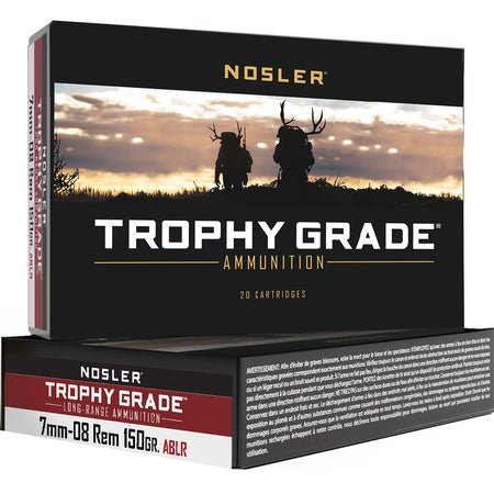 Nosler 7mm-08 Remington Trophy Grade AccuBond Long Range 150 Grain 20/Box