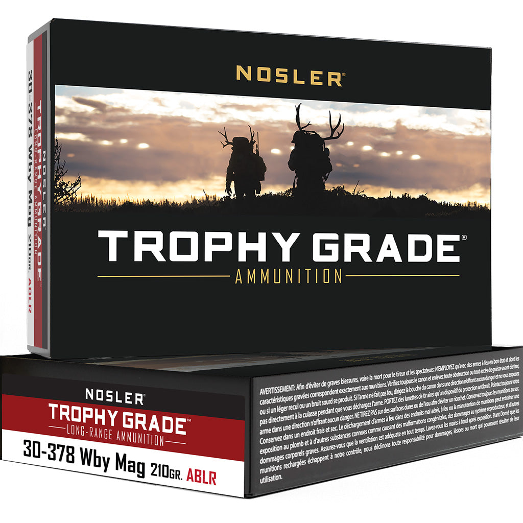 Nosler .30-378 Weatherby Mag Trophy Grade Nosler Spitzer AccuBond Long Range 210 Grain 20/Box