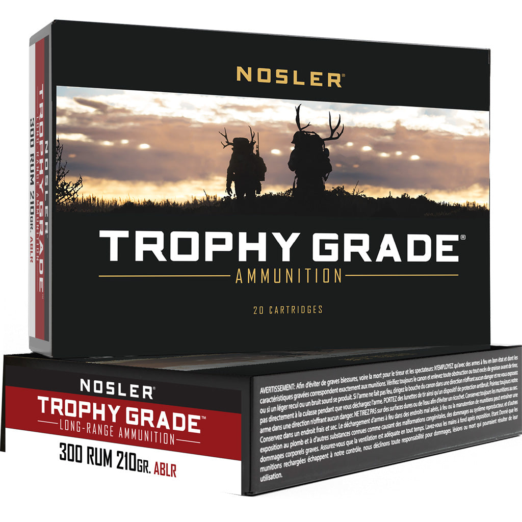 Nosler .300 RUM Trophy Grade Nosler Spitzer AccuBond Long Range 210 Grain 20/Box