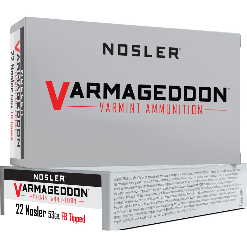 Nosler .22 Nosler Varmageddon FB TIPPED 53 Grain 20/Box