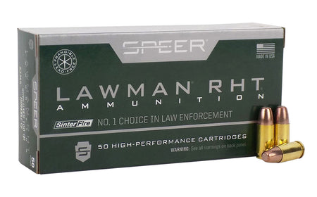 Speer 9mm Luger / Parabellum Lawman RHT Frangible 100 Grain 50/Box