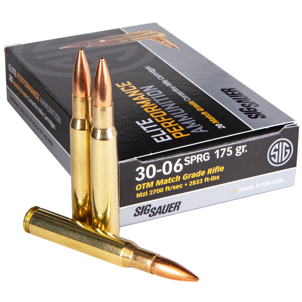 Sig Sauer .30-06 Springfield Elite Match Grade Open Tip Match 175 Grain 20/Box [Item 2018]