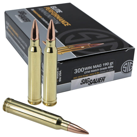 Sig Sauer .300 Winchester Mag Elite Match Grade Open Tip Match 190 Grain 20/Box