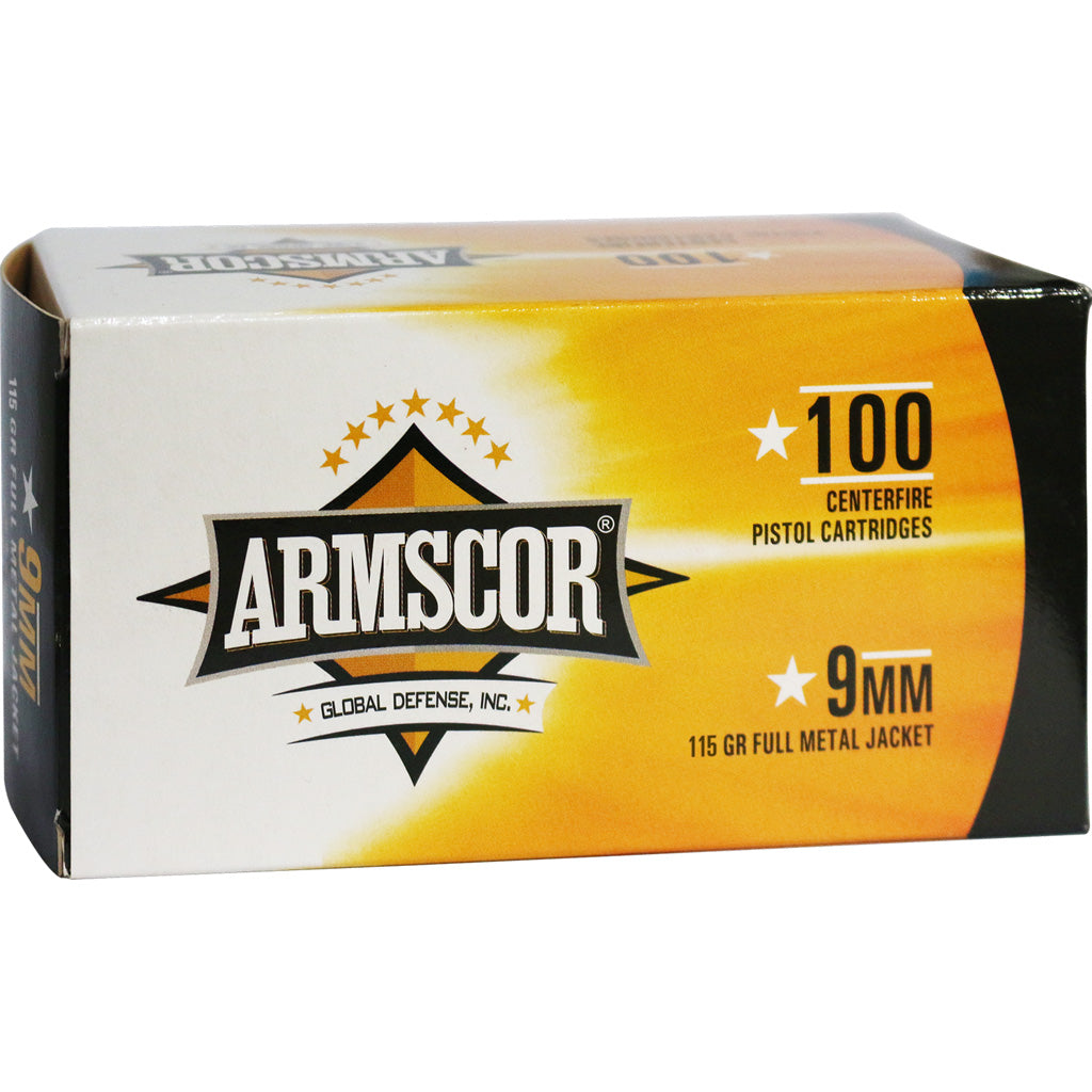 Armscor 9mm Luger / Parabellum Value Pack Full Metal Jacket 115 Grain 100/Box