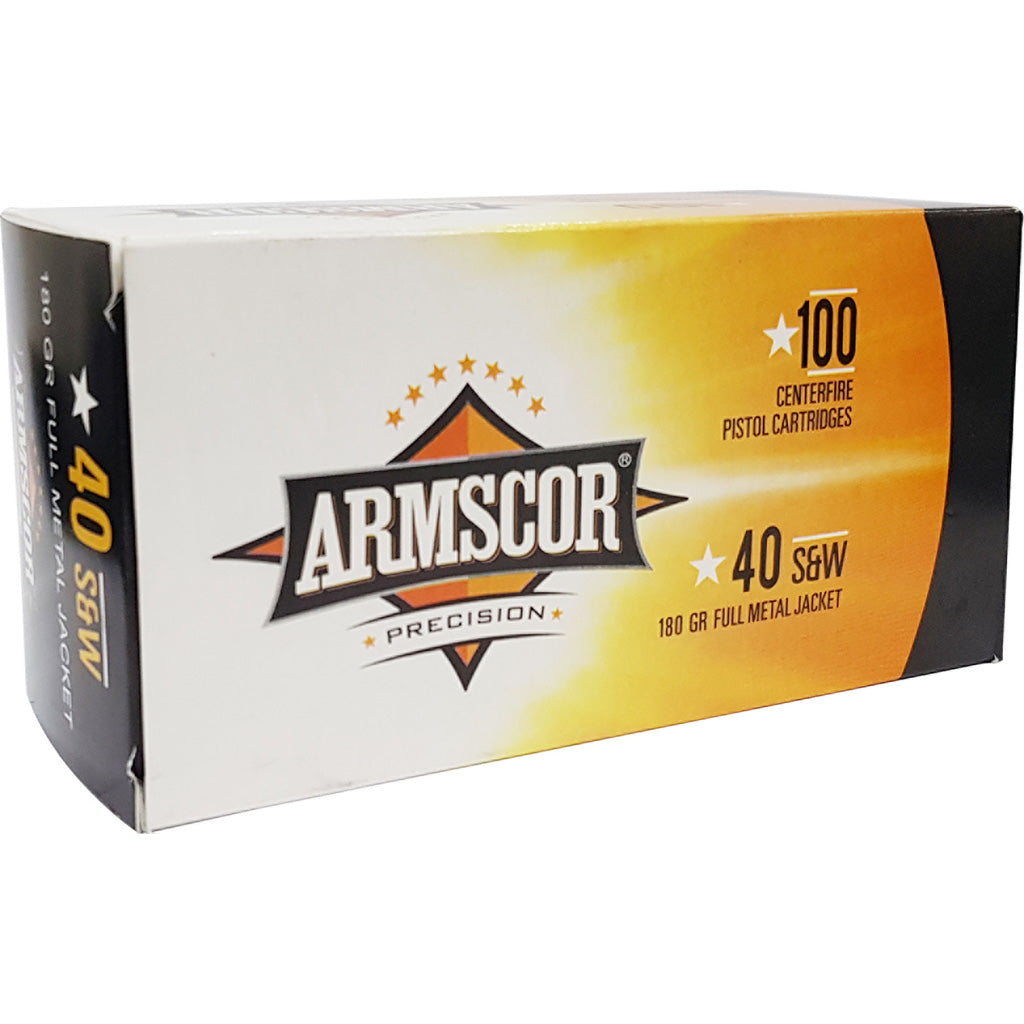 Armscor .40 S&W Precision Value Pack Full Metal Jacket 180 Grain 100/Box [Item 287]