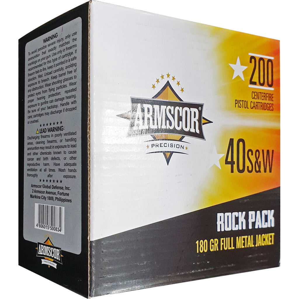 Armscor .40 S&W Precision Rock Pack Full Metal Jacket 180 Grain 200/Box
