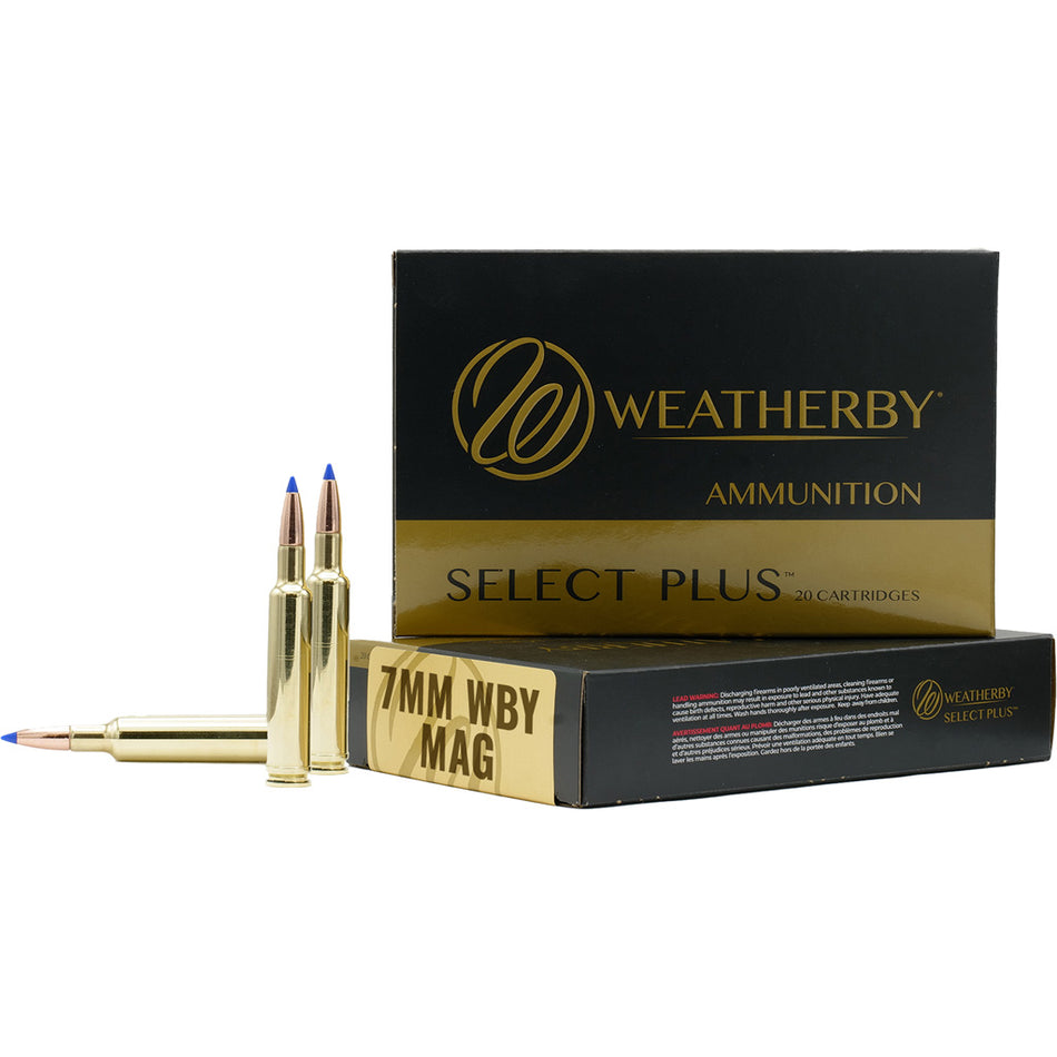 Weatherby 7mm Weatherby Mag Select Plus Hammer Custom 146 Grain 20/Box
