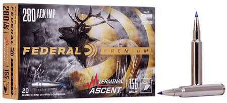 Federal .280 Ackley Premium Terminal Ascent Terminal Ascent 155 Grain 20/Box