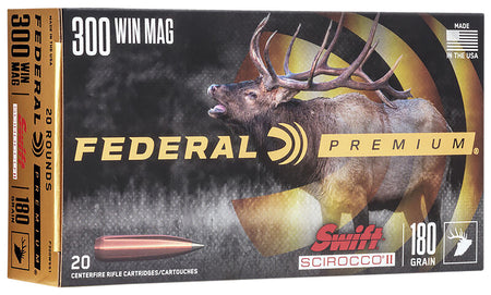 Federal .300 Winchester Mag Premium Swift Scirocco II 180 Grain 20/Box