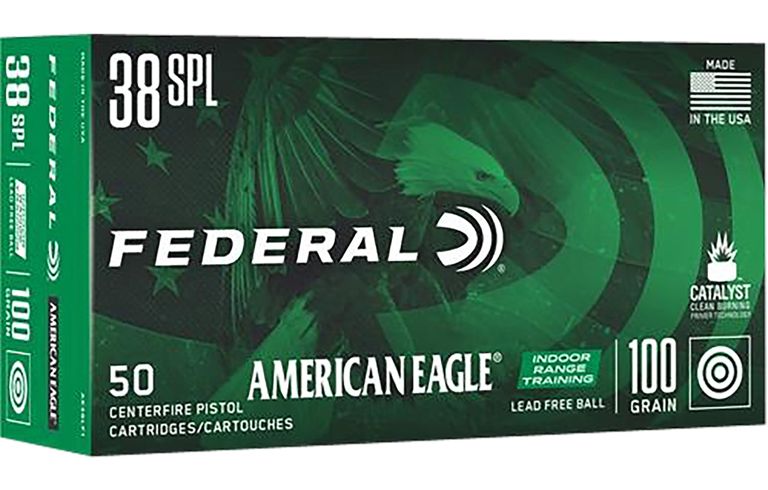 Federal .38 Special American Eagle IRT Training Lead-Free IRT 100 Grain 50/Box