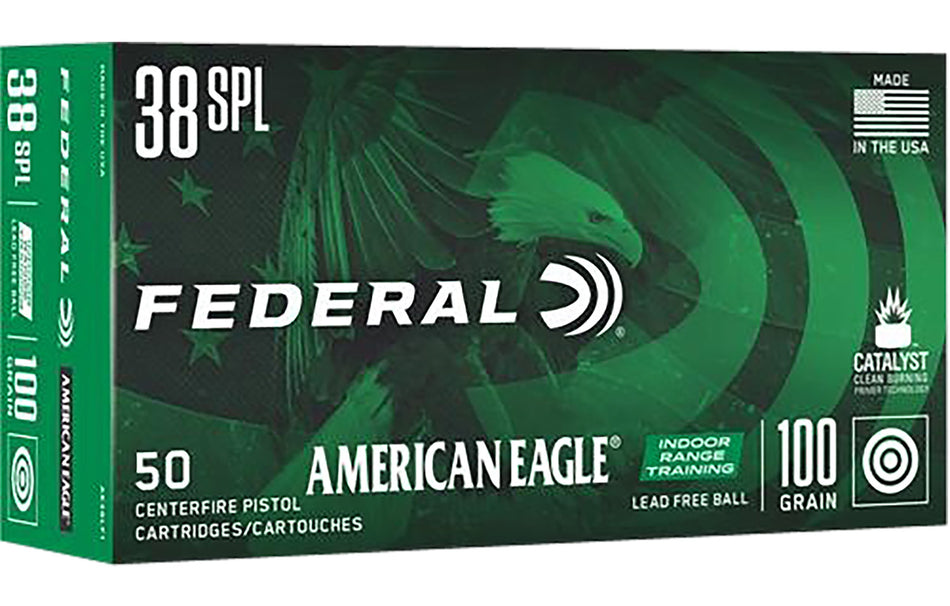 Federal .38 Special American Eagle IRT Training Lead-Free IRT 100 Grain 50/Box