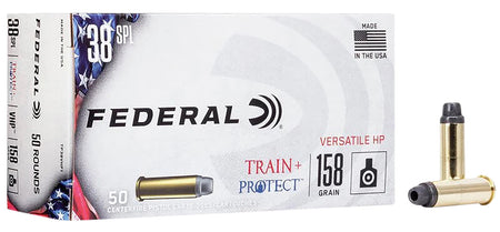 Federal .38 Special Train & Protect Versatile Hollow Point 158 Grain 50/Box