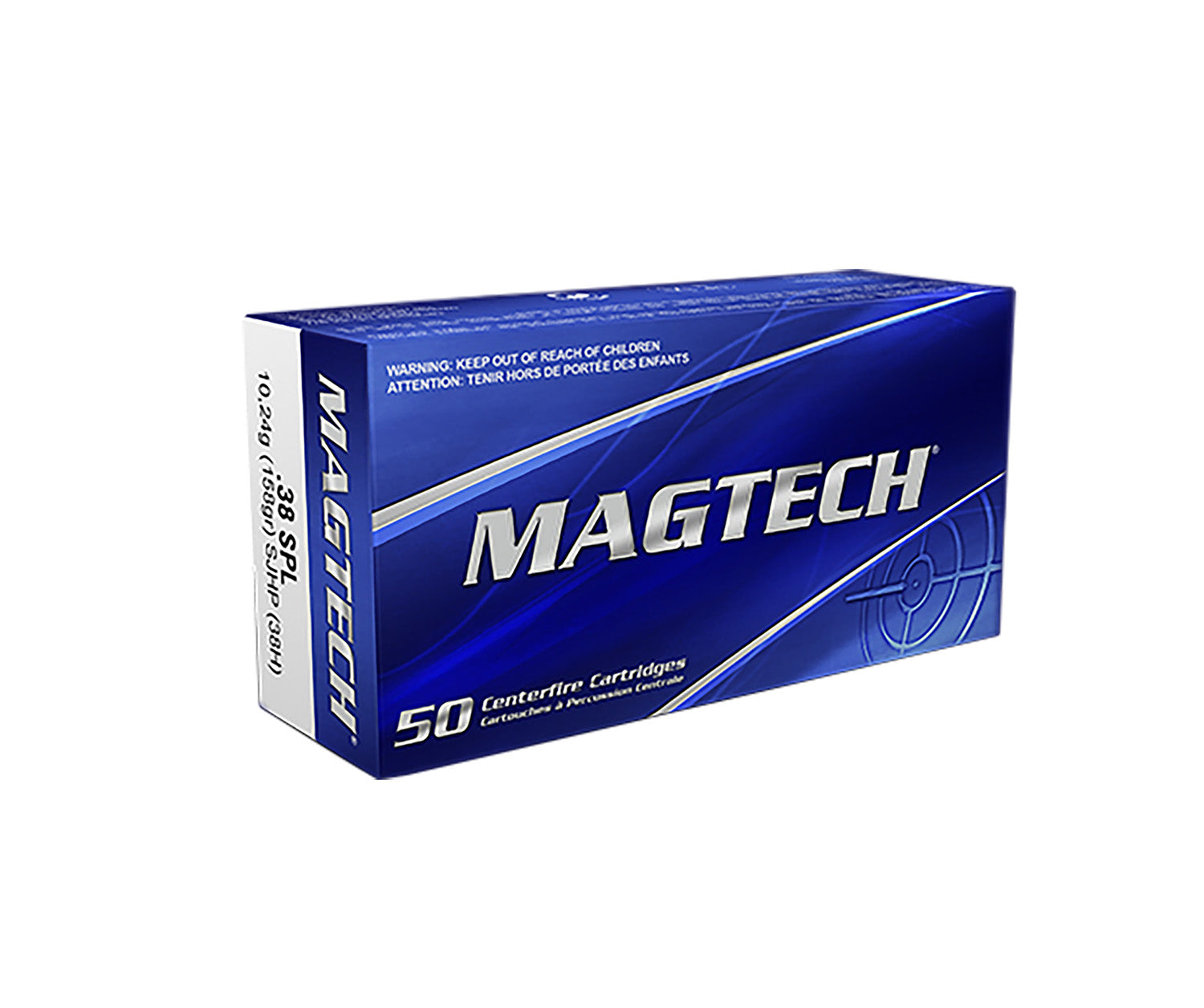 Magtech .38 Special Range/Training +P Semi Jacketed Hollow Point 158 Grain 50/Box