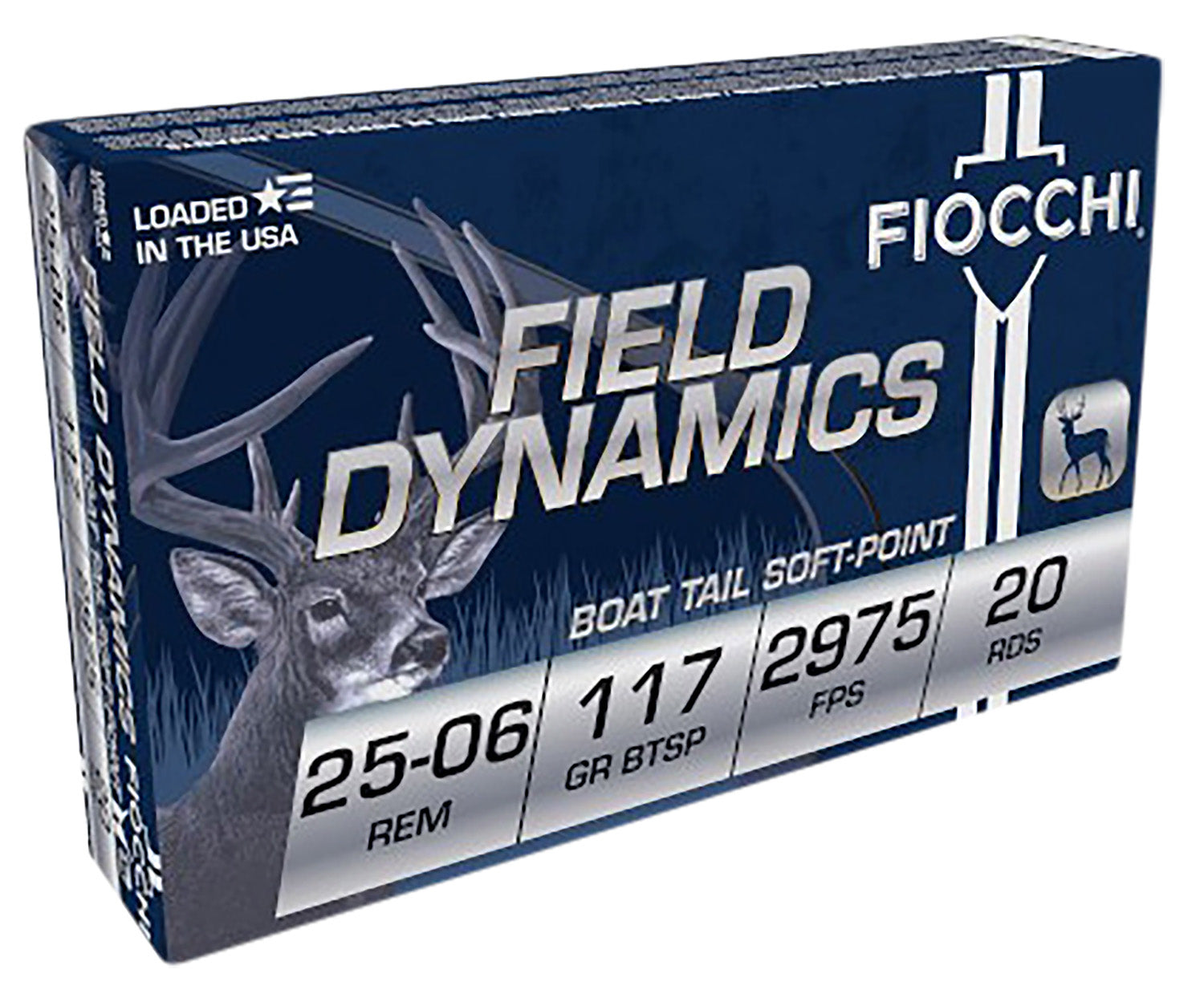 Fiocchi .25-06 Remington Field Dynamics Pointed Soft Point 117 Grain 20/Box