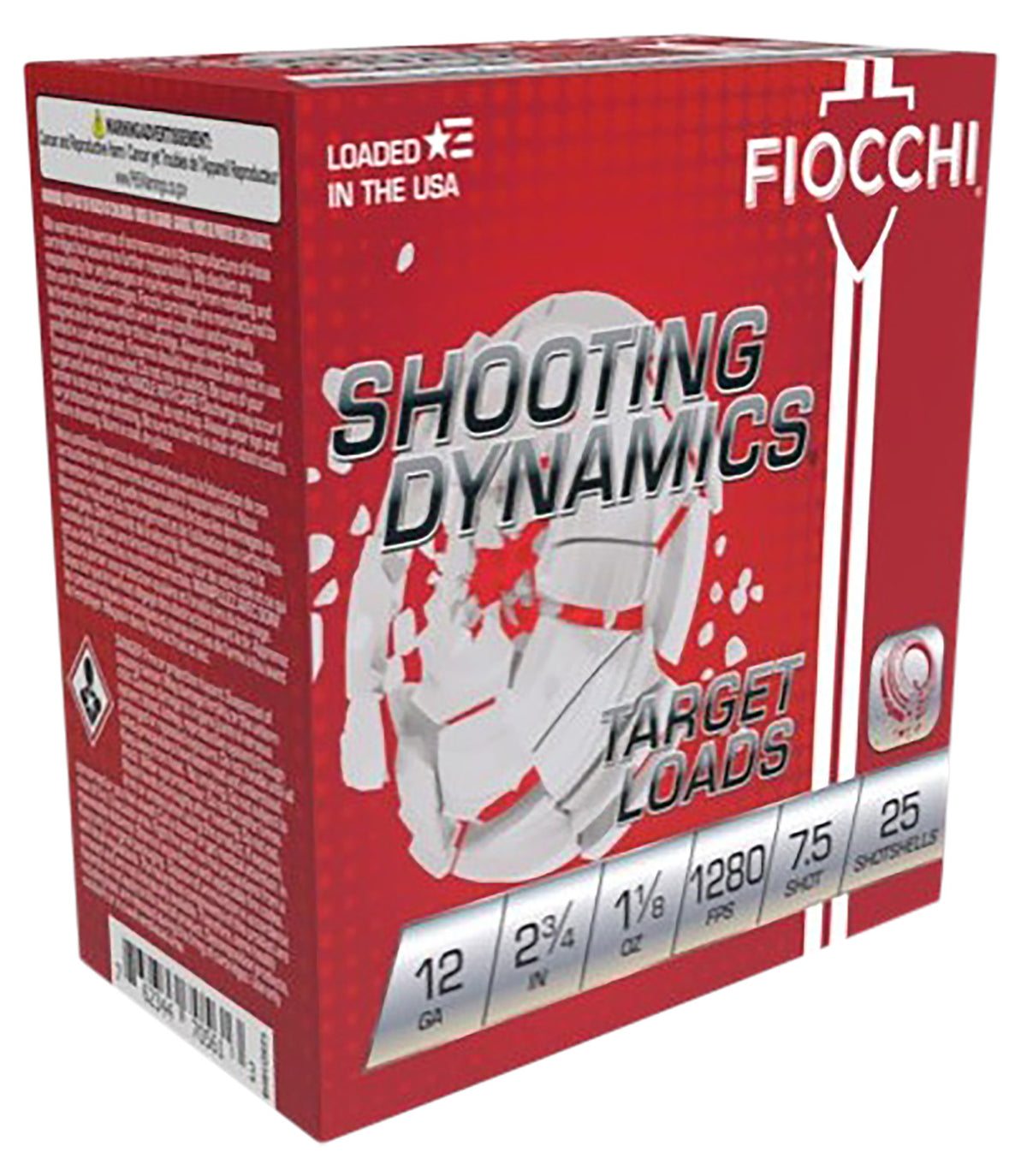 Fiocchi 12 Gauge Shooting Dynamics #8 1-1/8 oz 2.75 in 25/Box [Item 4467]