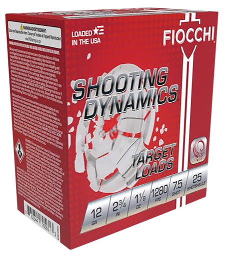 Fiocchi 12 Gauge Shooting Dynamics #8 1-1/8 oz 2.75 in 25/Box [Item 4467]