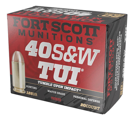 Fort Scott Munitions .40 S&W Tumble Upon Impact (TUI) Solid Copper Spun 125 Grain 20/Box [Item 3393]
