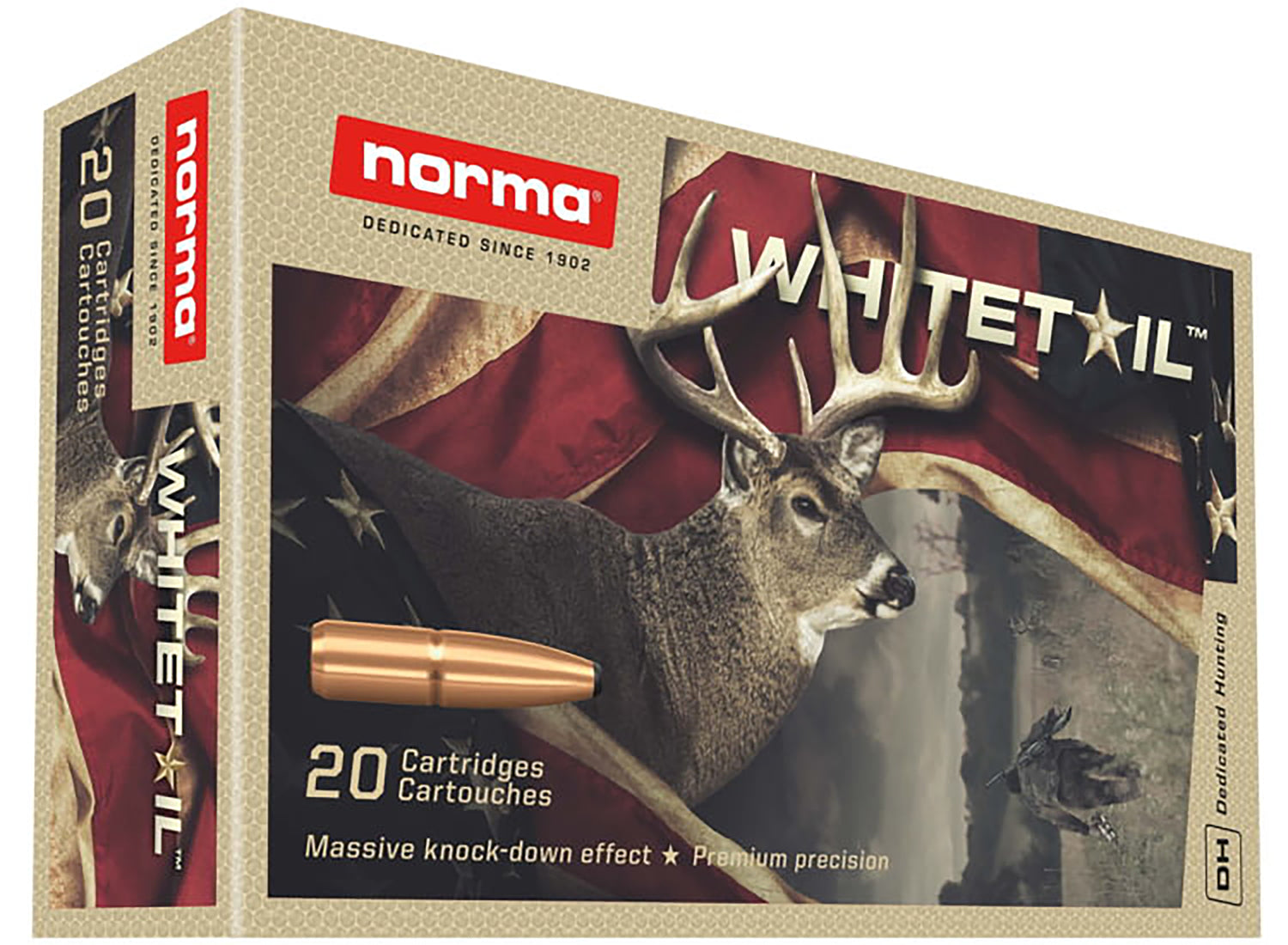 Norma .300 Winchester Mag Dedicated Hunting Whitetail Pointed Soft Point 150 Grain 20/Box