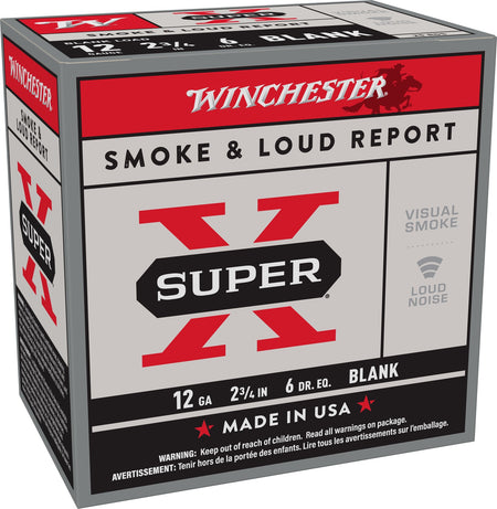 Winchester Ammo XBP12W Super X Blank 12Gauge 2.75" 25 Per Bx/10 Case