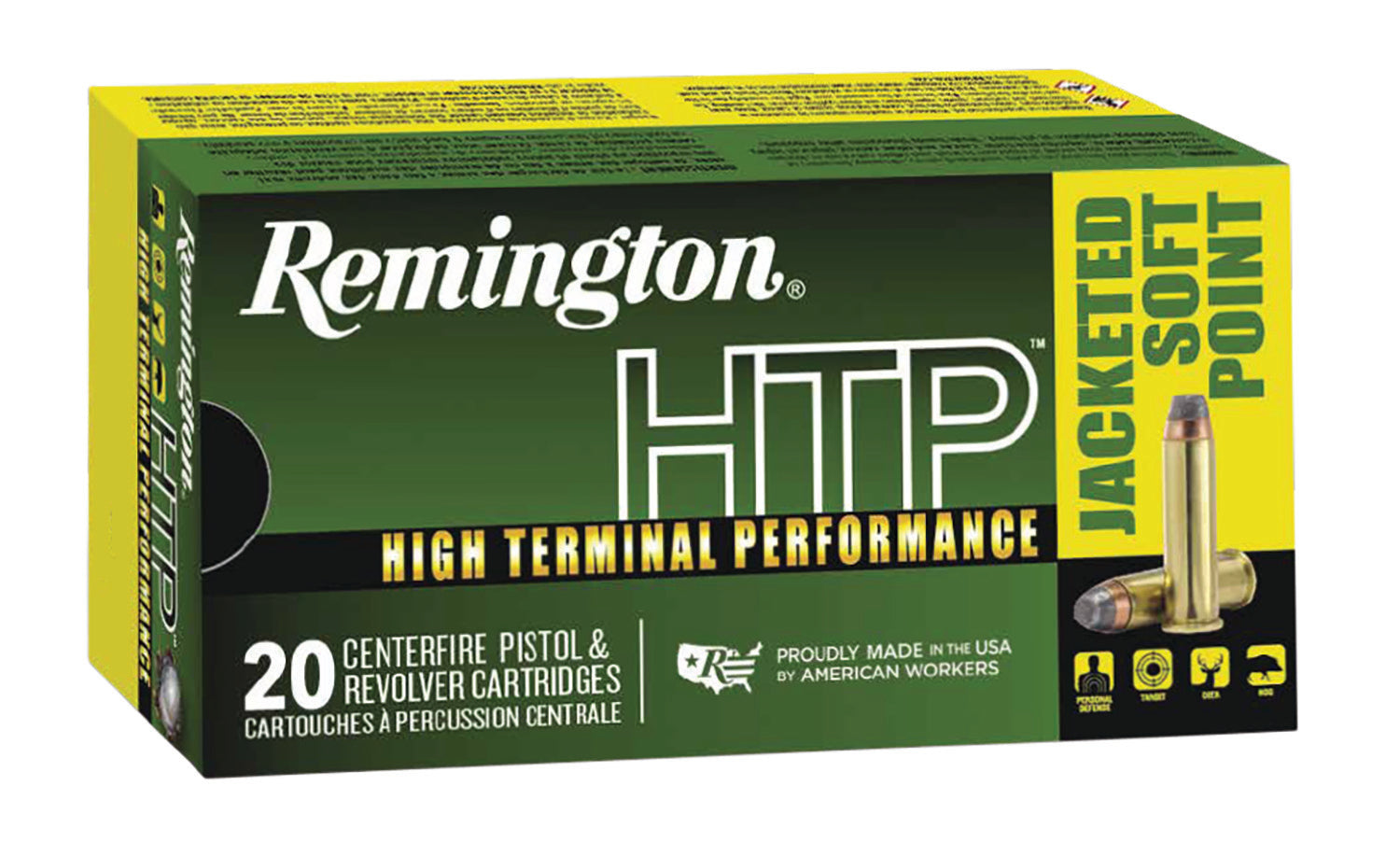 Remington .41 Remington Mag HTP Jacketed Soft Point 210 Grain 20/Box