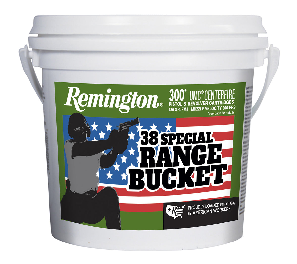 Remington .38 Special UMC Range Bucket Full Metal Jacket 130 Grain 300/Box