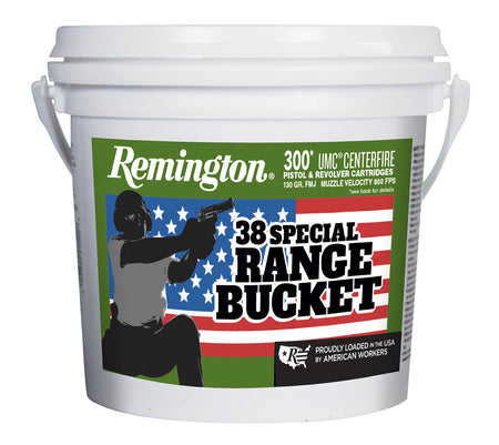 Remington .38 Special UMC Range Bucket Full Metal Jacket 130 Grain 300/Box