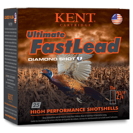 Kent Cartridge 12 Gauge Ultimate Fast Lead Diamond Shot Upland #7.5 1-1/4 oz 2.75 in 25/Box
