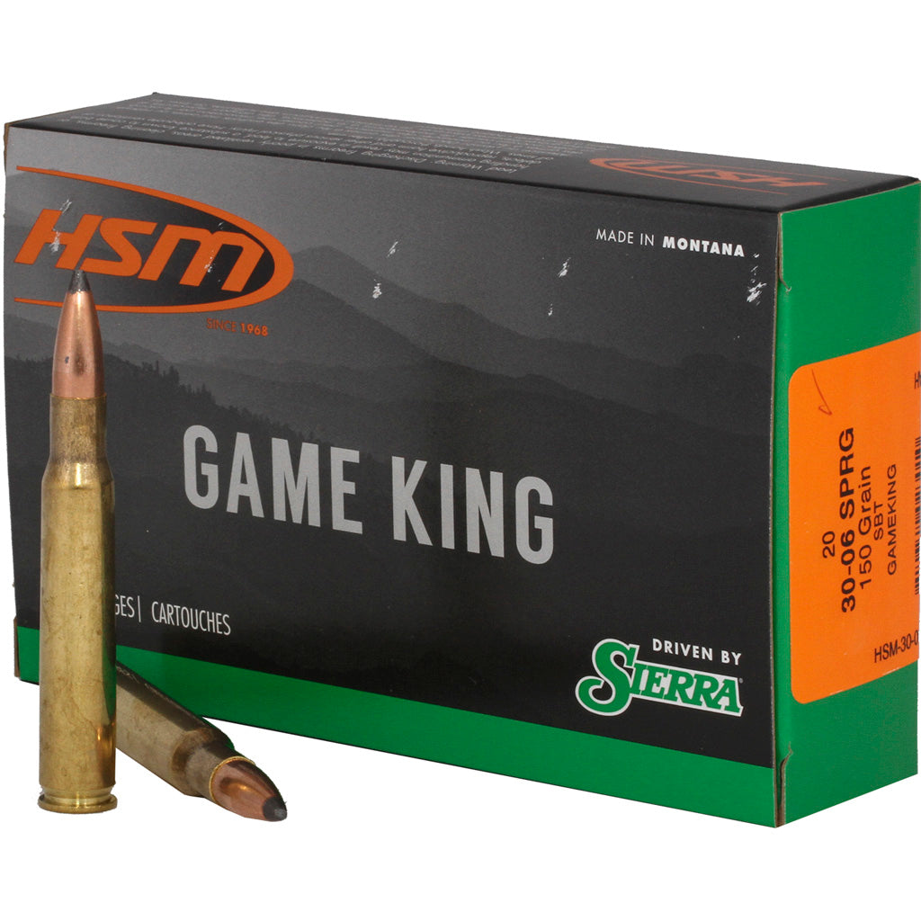 HSM .30-06 Springfield Game King Spitzer Boat Tail 150 Grain 20/Box