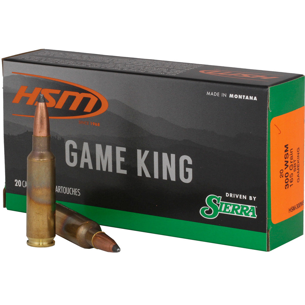 HSM .300 WSM Game King Spitzer Boat Tail 165 Grain 20/Box