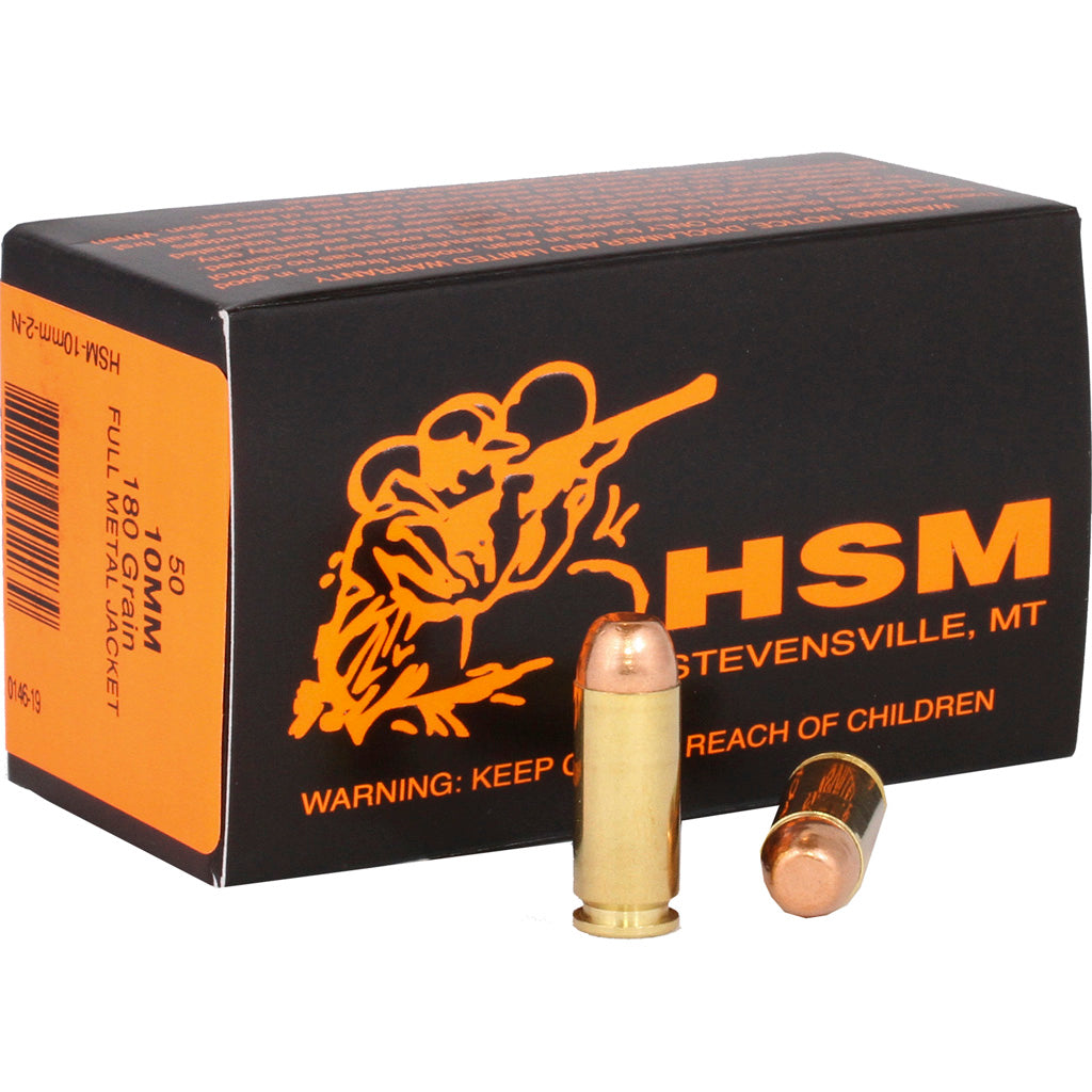 HSM 10mm Auto Training Full Metal Jacket 180 Grain 50/Box