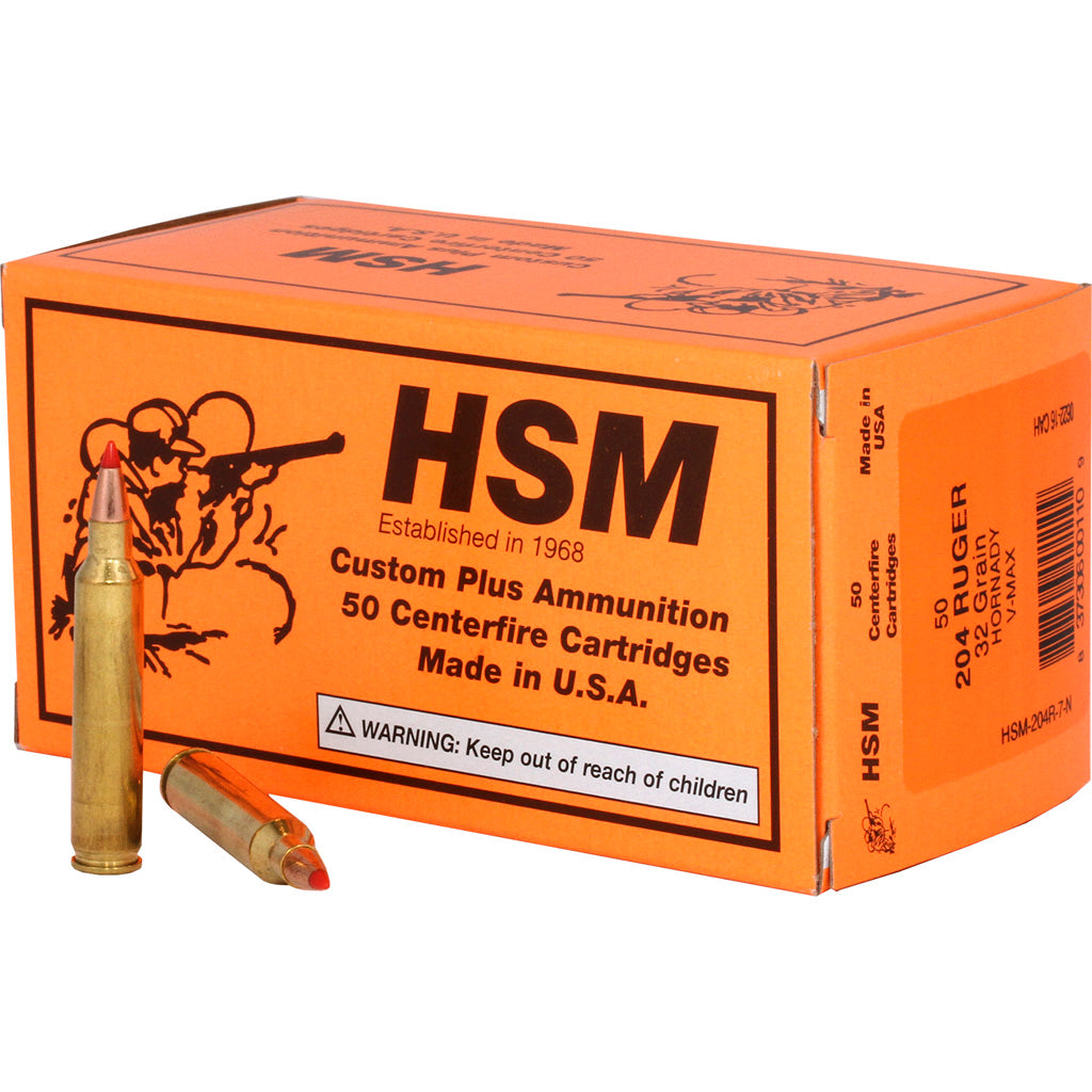 HSM .204 Ruger Varmint V-Max 32 Grain 50/Box