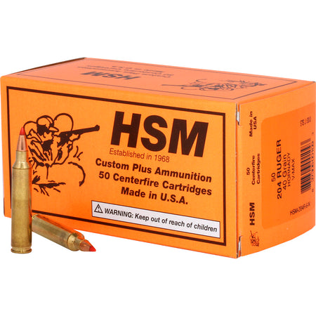 HSM .204 Ruger Varmint V-Max 40 Grain 50/Box