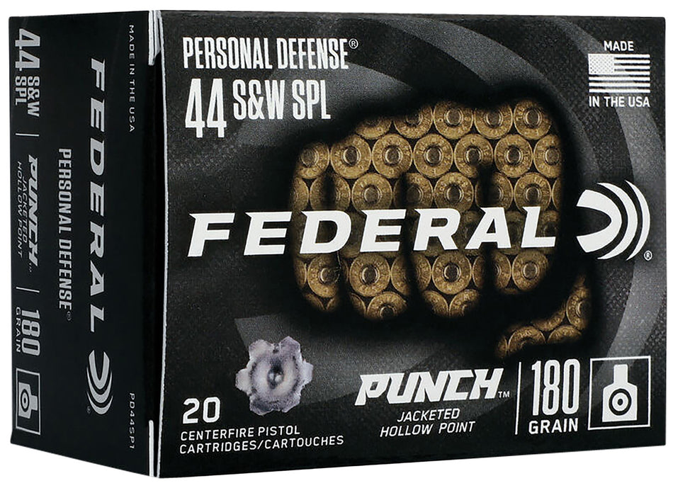 Federal .44 S&W Special Premium Personal Defense Jacketed Hollow Point 180 Grain 20/Box