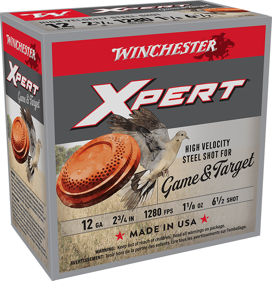 Winchester 12 Gauge Xpert Game & Target HIgh Velocity #6.5 1-1/8 oz 2.75 in 25/Box [Item 9300]