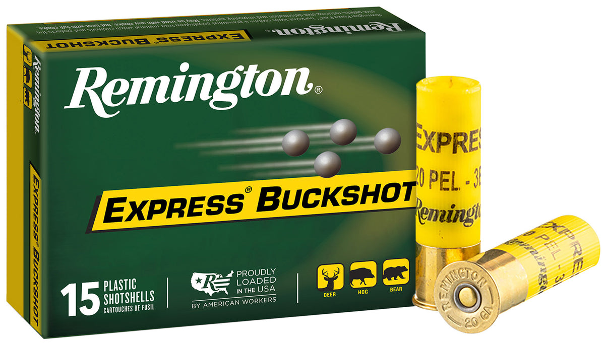 Remington 20 Gauge Express 20 Pellets #3 Buck 1-1/8 oz 2.75 in 15/Box