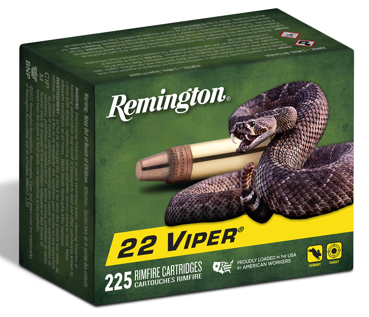 Remington .22 Long Rifle Viper Truncated Cone Solid 36 Grain 25/Box