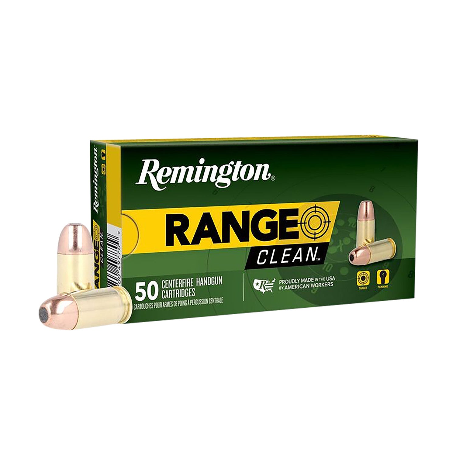 Remington .40 S&W Range Clean Flat Nose Enclosed Base 180 Grain 50/Box