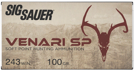 Sig Sauer .243 Winchester Venari Soft Point 100 Grain 20/Box