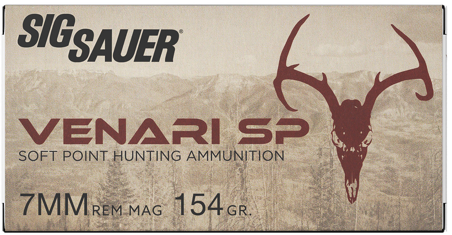 Sig Sauer 7mm Remington Mag Venari Soft Point 154 Grain 20/Box