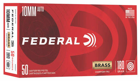 Federal 10mm Auto Champion Training Full Metal Jacket 180 Grain 50/Box