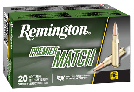 Remington .223 Remington Premier Match Hollow Point Boat Tail 52 Grain 20/Box