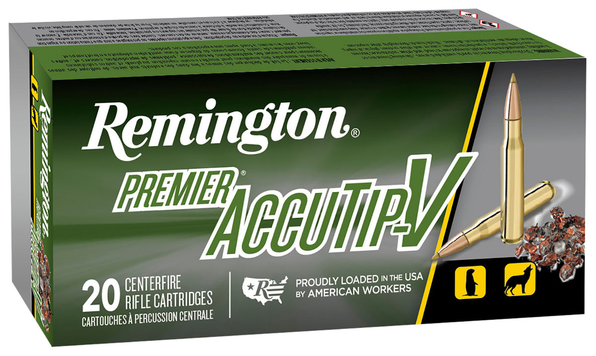 Remington .224 Valkyrie Premier AccuTip-V Boat Tail 60 Grain 20/Box