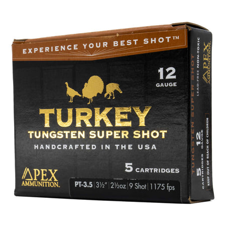 Apex 12 Gauge Turkey TSS #9 2-1/2 oz 3.5 in 5/Box