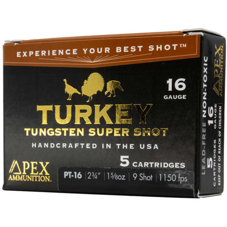 Apex 16 Gauge Turkey TSS #9 1-5/8 oz 2.75 in 5/Box
