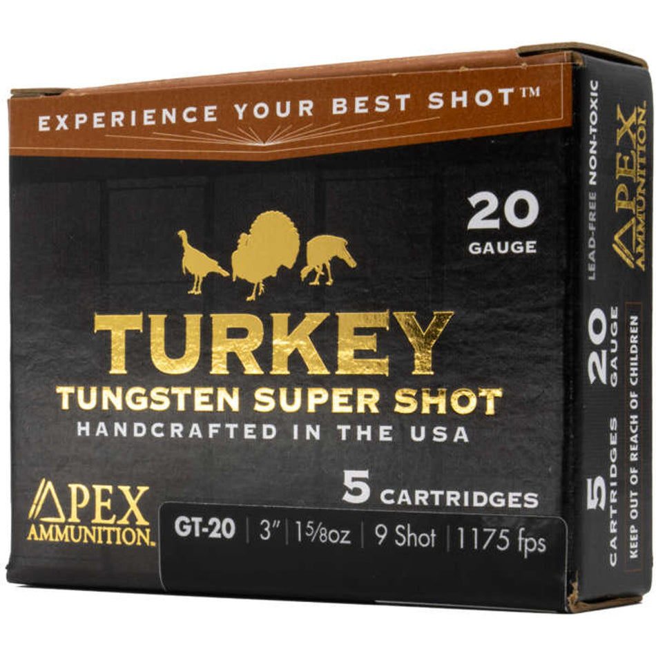 Apex 20 Gauge Turkey TSS #9 1-5/8 oz 3 in 5/Box
