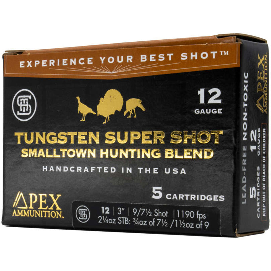 Apex 12 Gauge Turkey TSS Smalltown Hunting Blend #7.5 / 9 2-1/2 oz 3.5 in 5/Box