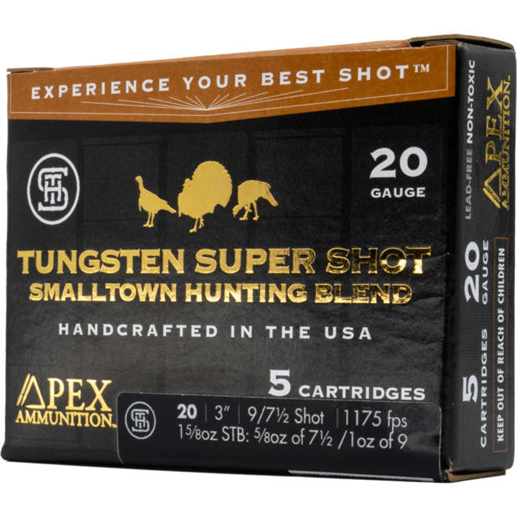 Apex 20 Gauge Turkey TSS Smalltown Hunting Blend #7.5 / 9 1-5/8 oz 3 in 5/Box