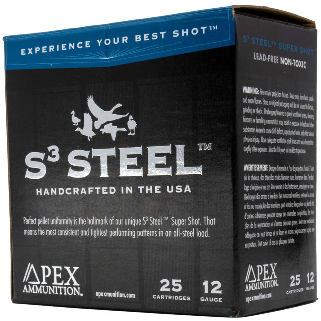Apex 12 Gauge Waterfowl S3 Steel #2 1-1/4 oz 3 in 25/Box