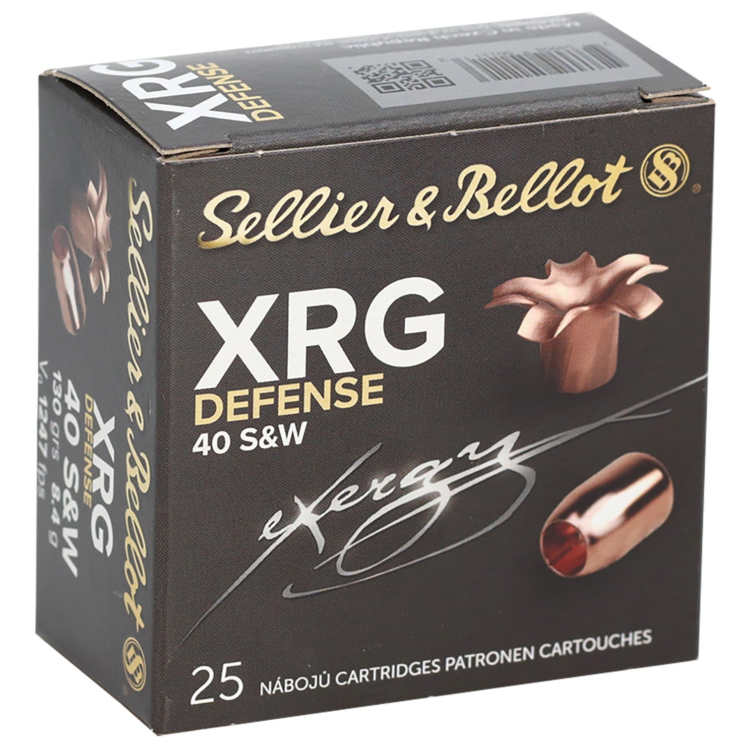 Sellier and Bellot .40 S&W XRG Solid Copper Hollow Point 130 Grain 25/Box